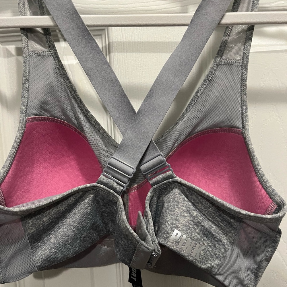 Gray Cross-Back Athletic Tank Top - Picture 4 of 4
